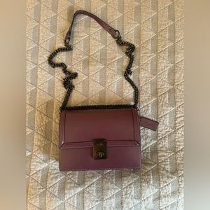 Coach Hutton shoulder bag eggplant